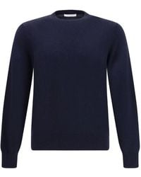 Cruciani - Crew-neck Fine-knit Sweater - Lyst