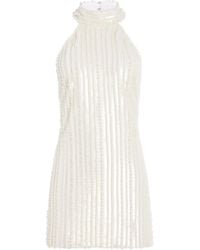 retroféte - Yaeko Neckholder-Minikleid mit Perlen - Lyst