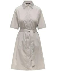 K-Way - Robe Ceinturée Lizy À Manches Courtes Et Fini Imperméable - Lyst