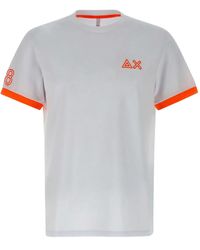 Sun 68 - Contrasting-Trim T-Shirt - Lyst