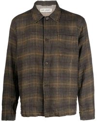 Our Legacy - Boxy Plaid Linen Shirt - Lyst