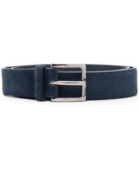 Orciani - Metal Buckle Suede Belt - Lyst