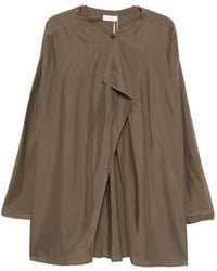 Ruohan - Chemise Drapée Noro À Design Sans Col - Lyst