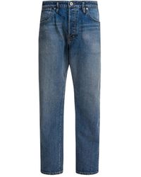 Nonnative - Button-Fly Straight-Leg Jeans - Lyst