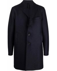 Harris Wharf London - Single-Breasted Wool Coat - Lyst
