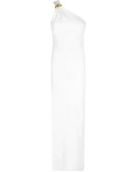 Elisabetta Franchi - Milano One-Shoulder Hardware-Detail Dress - Lyst