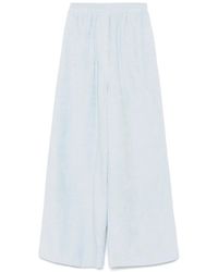 A.M.G - Cotton Trousers - Lyst