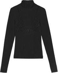 Ganni - Roll-Neck Top - Lyst