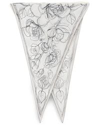 Fabiana Filippi - Floral-Print Silk Scarf - Lyst