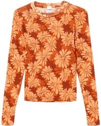 RE/DONE - シアー ロングtシャツ - Lyst