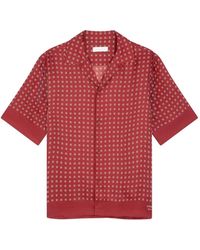Fursac - Geometric-Pattern Short-Sleeve Shirt - Lyst