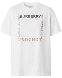 Burberry - Horseferry-print Short-sleeved T-shirt - Lyst