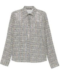 Ermanno Scervino - Sequin-Embellished Herringbone Shirt - Lyst