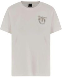 Pinko - Jewel-Embellished Crew-Neck T-Shirt - Lyst