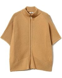 Twinset - Zip-Up Knitted Cape - Lyst