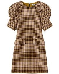 Twinset - Short Houndstooth Jacquard Dress - Lyst