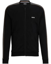 BOSS - Zip-up Jersey Sweatshirt - Lyst