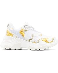 Versace - Speedtrack Chain Couture Sneakers - Lyst