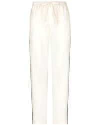 Dolce & Gabbana - Silk Twill jogging Pants With Dg Logo Embroidery: - Lyst
