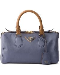 Prada - Small Leather Top-Handle Bag - Lyst
