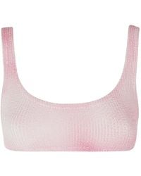 MC2 Saint Barth - Naima Crinkle-Effect Bikini Top - Lyst