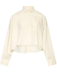 Enfold - Blouse Met Borstzak En Afwerking - Lyst
