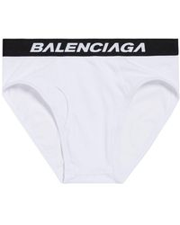 Balenciaga Pride Slip Briefs in White for Men