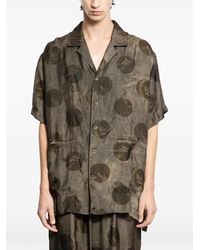 Uma Wang - Terry Printed Shirt - Lyst