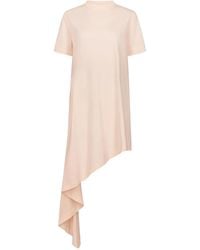 Loulou de Saison - Igari Asymmetric Pleated T-Shirt Dress - Lyst