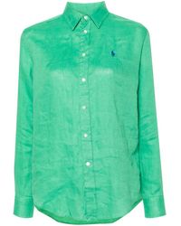 Polo Ralph Lauren - Polo Pony-embroidered Linen Shirt - Lyst