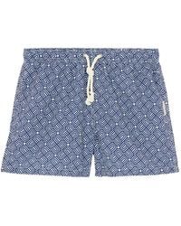 GASSA D'AMANTE - Geometric-Print Drawstring Swim Shorts - Lyst
