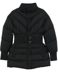 Versace Jeans Couture - Quilted Belted Jacket - Lyst