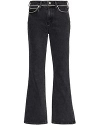 Simon Miller Cropped Kick Flare Jeans - Grey
