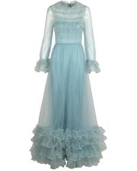 Valentino Garavani - Sequin-Embellished Tulle Maxi Dress - Lyst