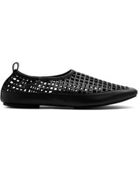 St. Agni - Perforated Square-Toe Ballet Flats - Lyst