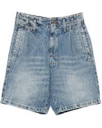 Cultura - Pleated Acid-Wash Shorts - Lyst