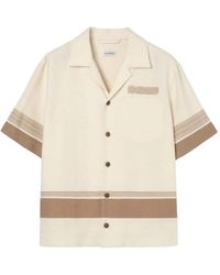 Burberry - Oversized Fit Linen Shirt - Lyst