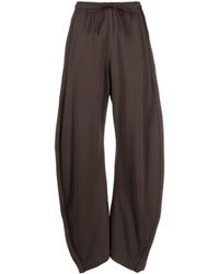 JNBY - Embroidered-trim Cotton Track Pants - Lyst