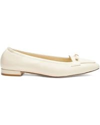 Stuart Weitzman - Bow-Detail Leather Loafers - Lyst