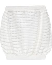 Genny - Lurex-detailed Striped Skirt - Lyst