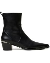 Twinset - 50Mm Laminated-Panel Cowboy Boots - Lyst