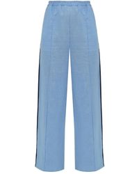 Sleeper - Paros Linen Unisex Pajama Pants In Blue - Lyst