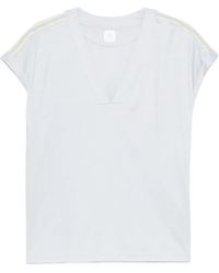 Eleventy - T-Shirt Met V-Hals - Lyst