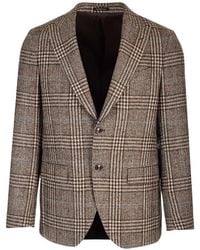 Al Duca d'Aosta - Prince Of Wales Check Single-Breasted Jacket - Lyst