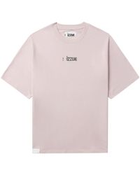 Izzue - T-shirt en coton à logo imprimé - Lyst
