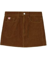 A Bathing Ape - Heart-Motif Corduroy Mini Skirt - Lyst