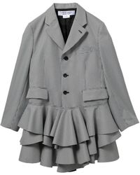 Comme des Garçons - Ruffled Houndstooth Jacket - Lyst