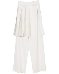 Vestiaire d'un Oiseau Libre - Pleated Layered Trousers - Lyst