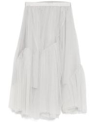 JNBY - A-Line Flounce Hem Waist Skirt - Lyst