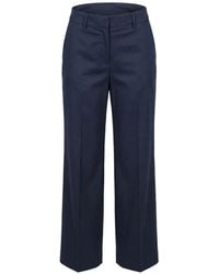 Berwich - Pressed-Crease Cotton Trousers - Lyst